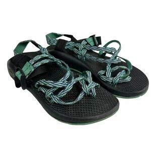 Chaco ZX2 Yampa Dagger Sandals Green Black Size 7 Hiking Trail Sport Women's